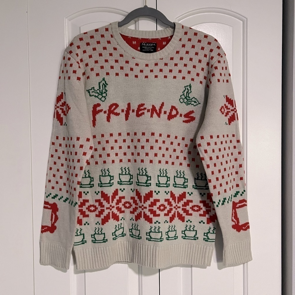 B12.09 Friends Logo Coffee Mugs Officially Licensed Ugly Christmas Sweater